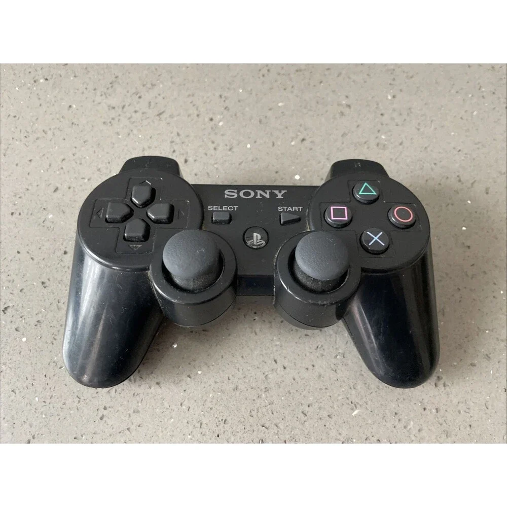 Sony PlayStation 3 DualShock 3 Wireless Controller Black OEM CECHZC2U Untested